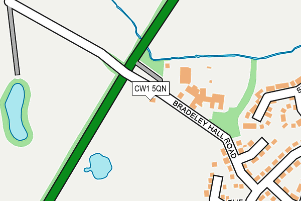 CW1 5QN map - OS OpenMap – Local (Ordnance Survey)