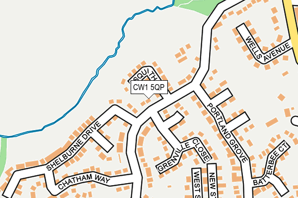 CW1 5QP map - OS OpenMap – Local (Ordnance Survey)