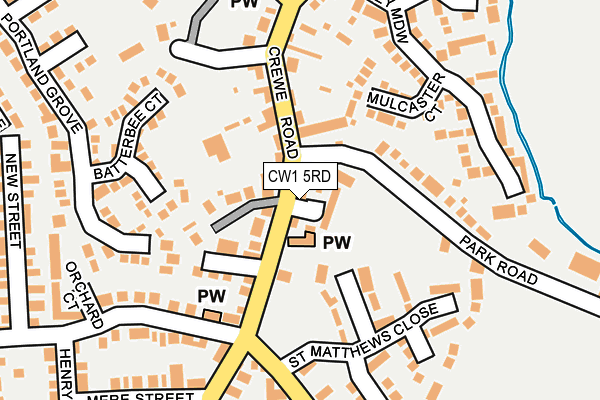 CW1 5RD map - OS OpenMap – Local (Ordnance Survey)