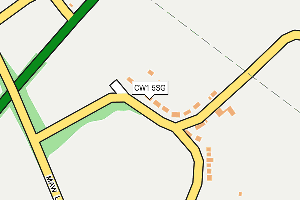 CW1 5SG map - OS OpenMap – Local (Ordnance Survey)