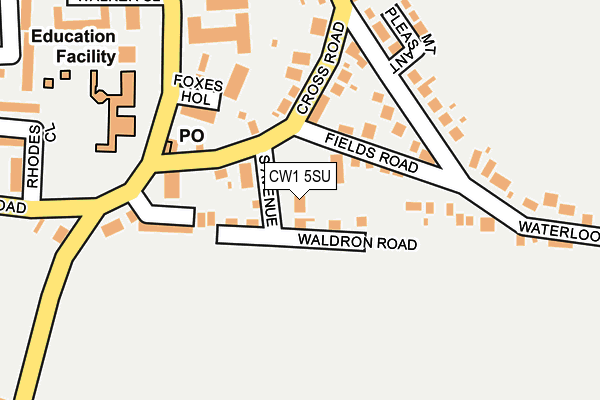 CW1 5SU map - OS OpenMap – Local (Ordnance Survey)