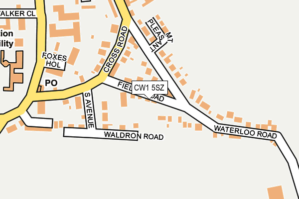 CW1 5SZ map - OS OpenMap – Local (Ordnance Survey)