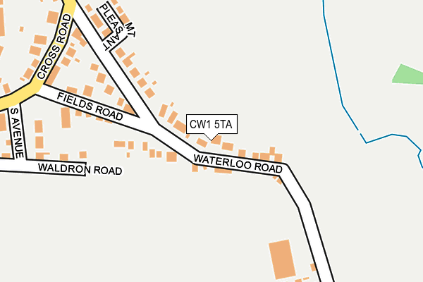 CW1 5TA map - OS OpenMap – Local (Ordnance Survey)