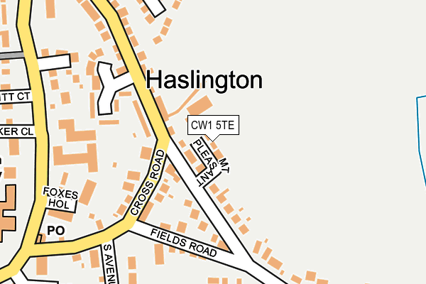 CW1 5TE map - OS OpenMap – Local (Ordnance Survey)