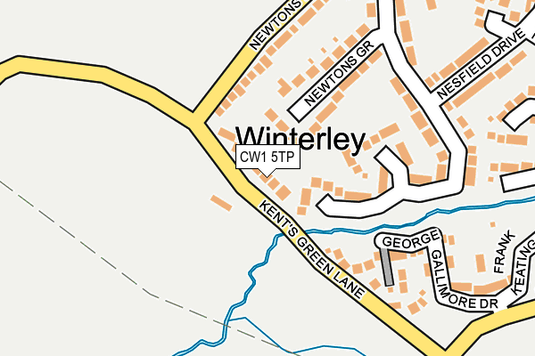 CW1 5TP map - OS OpenMap – Local (Ordnance Survey)