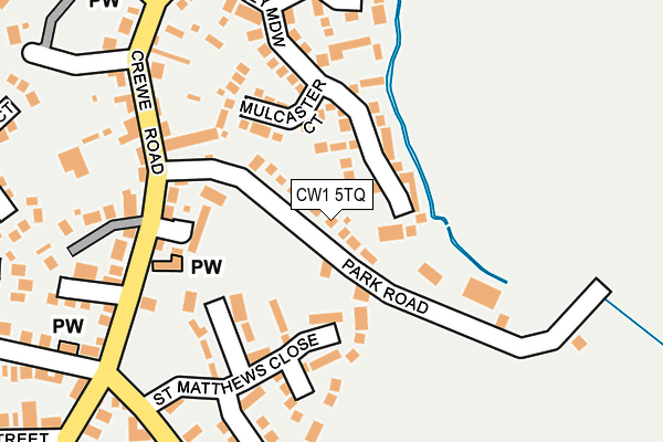 CW1 5TQ map - OS OpenMap – Local (Ordnance Survey)