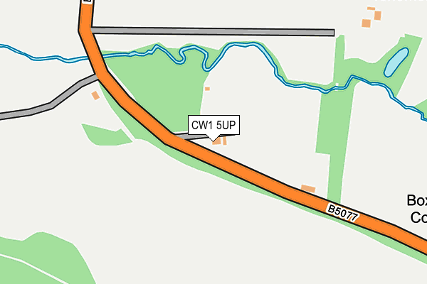 CW1 5UP map - OS OpenMap – Local (Ordnance Survey)