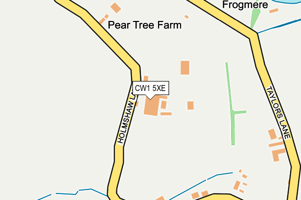 CW1 5XE map - OS OpenMap – Local (Ordnance Survey)