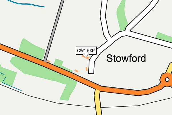 CW1 5XP map - OS OpenMap – Local (Ordnance Survey)