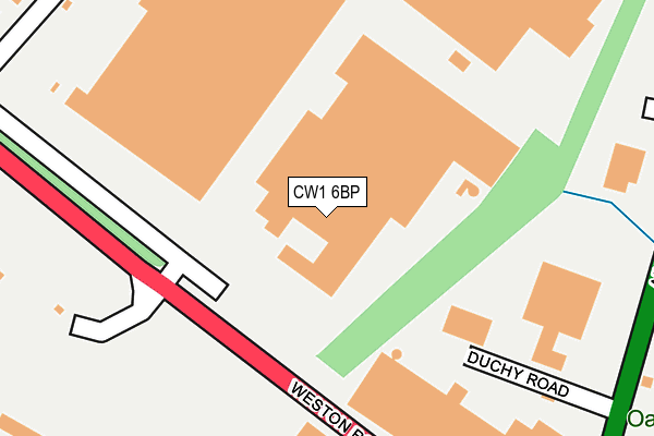 CW1 6BP map - OS OpenMap – Local (Ordnance Survey)