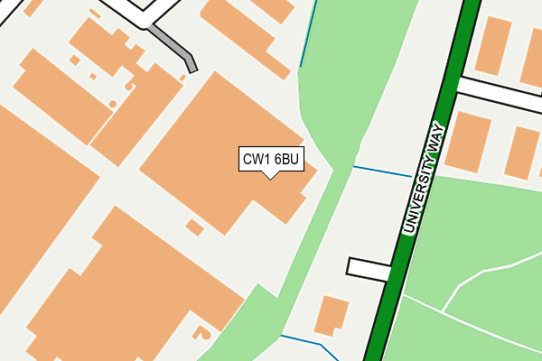 CW1 6BU map - OS OpenMap – Local (Ordnance Survey)