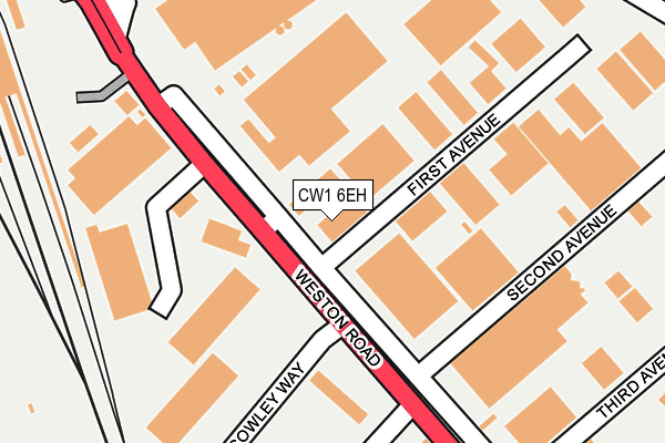 CW1 6EH map - OS OpenMap – Local (Ordnance Survey)