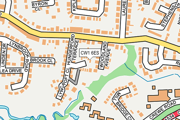 CW1 6ES map - OS OpenMap – Local (Ordnance Survey)