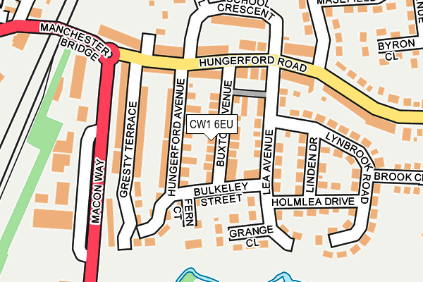 CW1 6EU map - OS OpenMap – Local (Ordnance Survey)