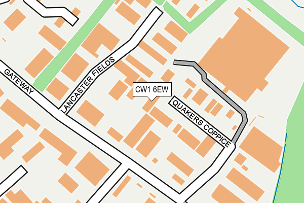 CW1 6EW map - OS OpenMap – Local (Ordnance Survey)