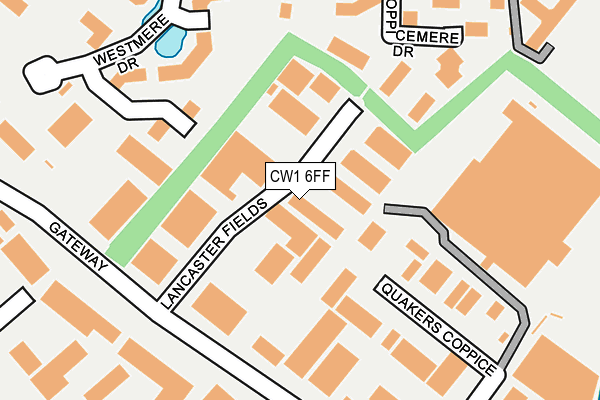 CW1 6FF map - OS OpenMap – Local (Ordnance Survey)