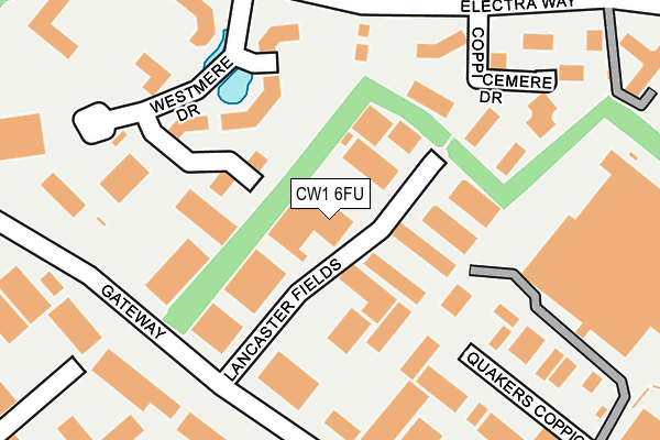 CW1 6FU map - OS OpenMap – Local (Ordnance Survey)