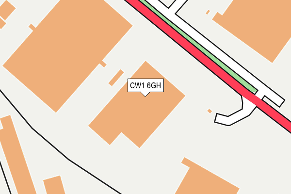 CW1 6GH map - OS OpenMap – Local (Ordnance Survey)