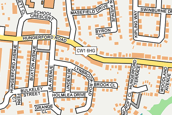 CW1 6HG map - OS OpenMap – Local (Ordnance Survey)