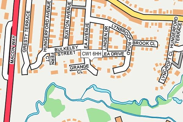 CW1 6HH map - OS OpenMap – Local (Ordnance Survey)