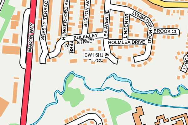 CW1 6HJ map - OS OpenMap – Local (Ordnance Survey)