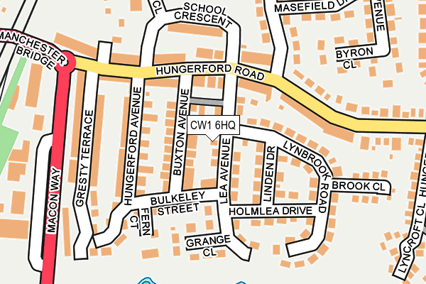 CW1 6HQ map - OS OpenMap – Local (Ordnance Survey)