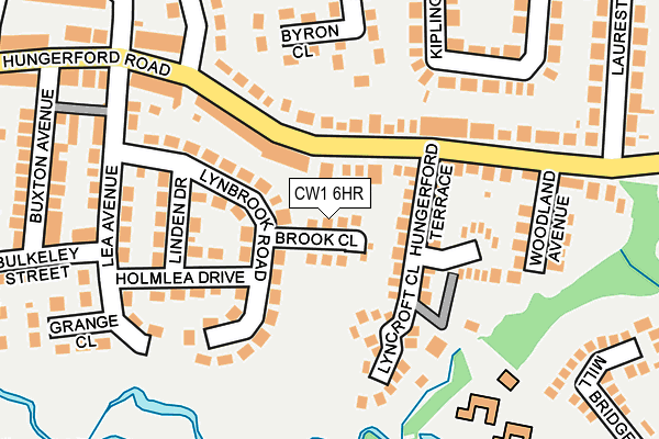 CW1 6HR map - OS OpenMap – Local (Ordnance Survey)
