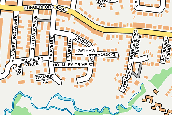 CW1 6HW map - OS OpenMap – Local (Ordnance Survey)