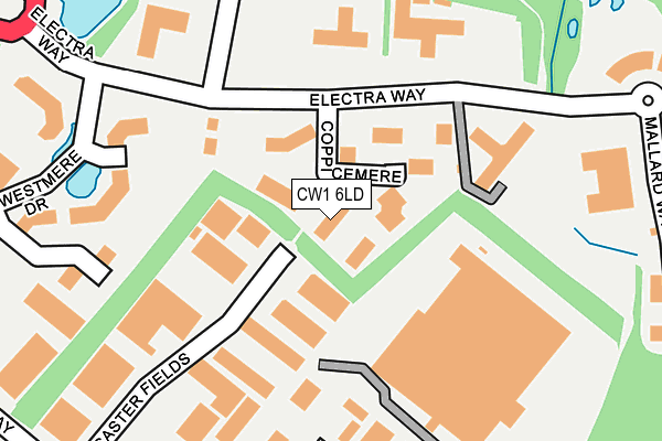CW1 6LD map - OS OpenMap – Local (Ordnance Survey)