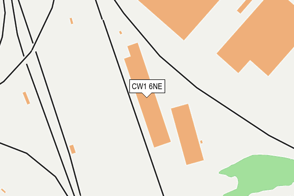 CW1 6NE map - OS OpenMap – Local (Ordnance Survey)
