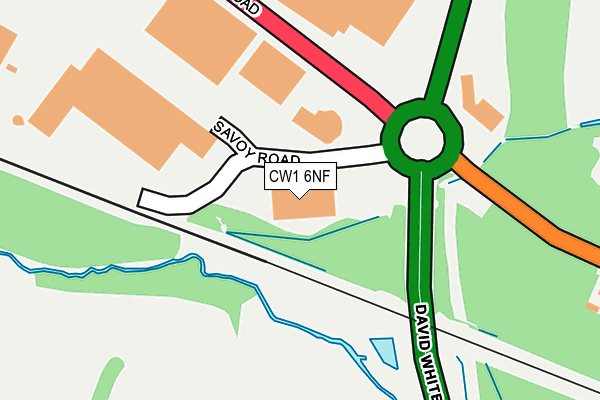 CW1 6NF map - OS OpenMap – Local (Ordnance Survey)