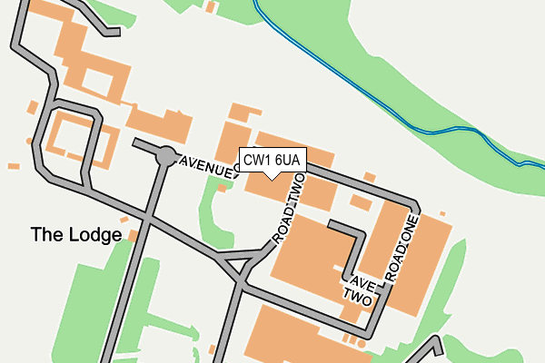 CW1 6UA map - OS OpenMap – Local (Ordnance Survey)