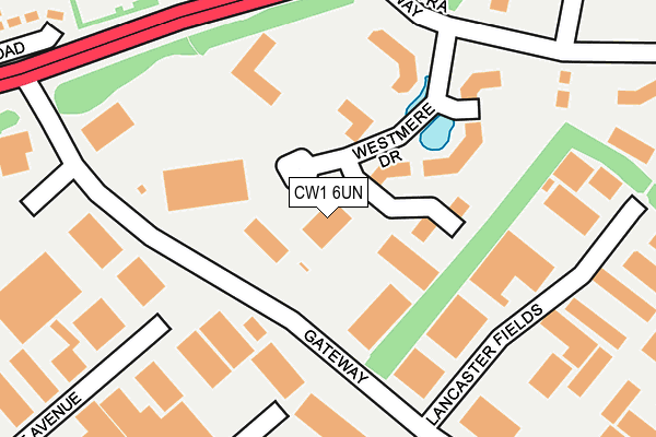 CW1 6UN map - OS OpenMap – Local (Ordnance Survey)