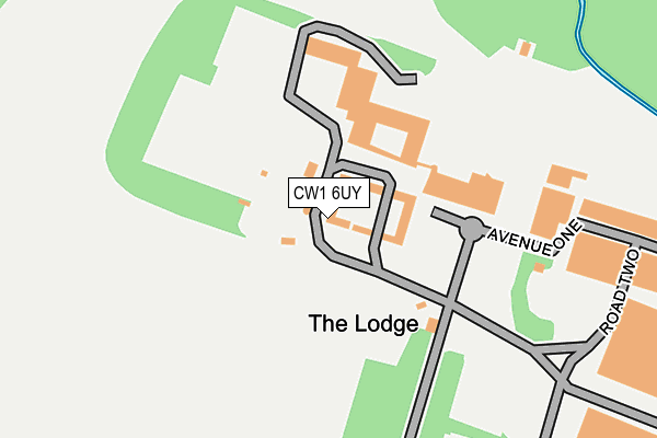 CW1 6UY map - OS OpenMap – Local (Ordnance Survey)