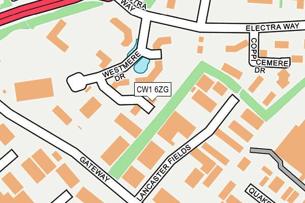 CW1 6ZG map - OS OpenMap – Local (Ordnance Survey)