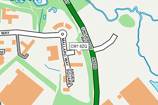 CW1 6ZQ map - OS OpenMap – Local (Ordnance Survey)