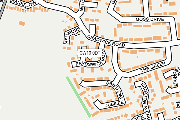 CW10 0DT map - OS OpenMap – Local (Ordnance Survey)