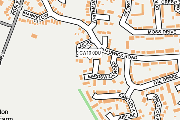CW10 0DU map - OS OpenMap – Local (Ordnance Survey)