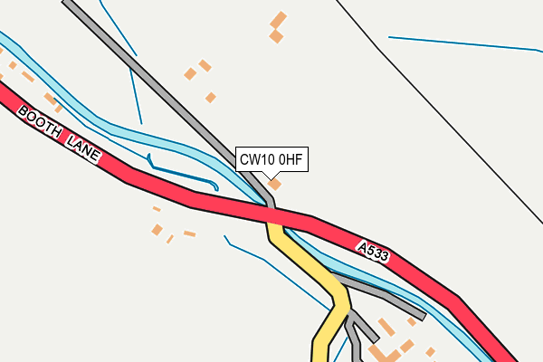 CW10 0HF map - OS OpenMap – Local (Ordnance Survey)