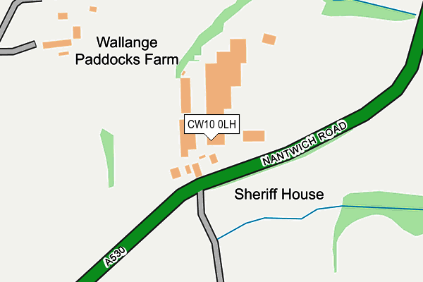 CW10 0LH map - OS OpenMap – Local (Ordnance Survey)