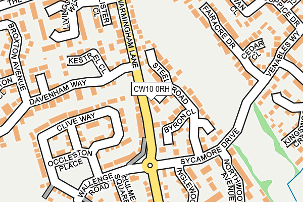 CW10 0RH map - OS OpenMap – Local (Ordnance Survey)