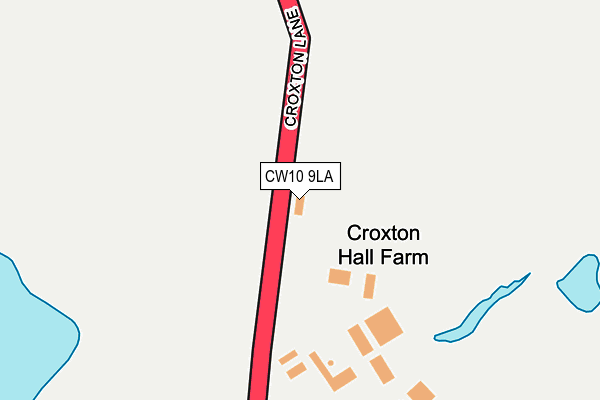 CW10 9LA map - OS OpenMap – Local (Ordnance Survey)