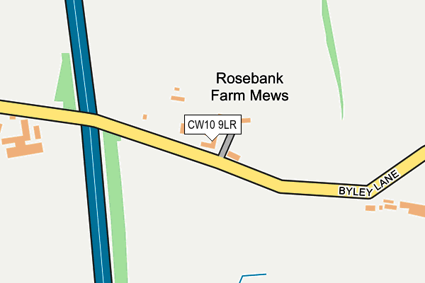 CW10 9LR map - OS OpenMap – Local (Ordnance Survey)