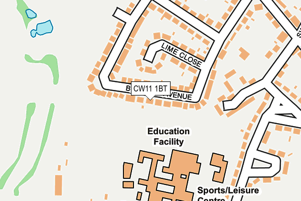 Map of NAYLOR BUDD EDUCATION LIMITED at local scale