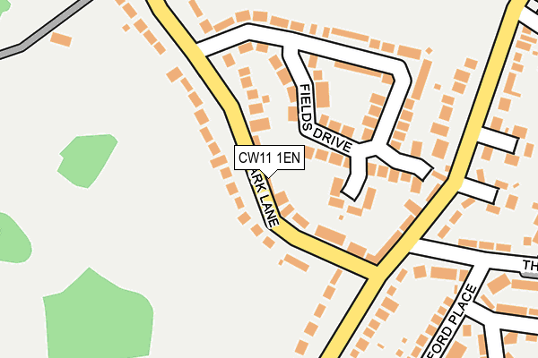 CW11 1EN map - OS OpenMap – Local (Ordnance Survey)