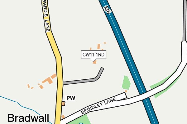 CW11 1RD map - OS OpenMap – Local (Ordnance Survey)