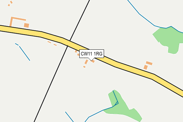 CW11 1RG map - OS OpenMap – Local (Ordnance Survey)