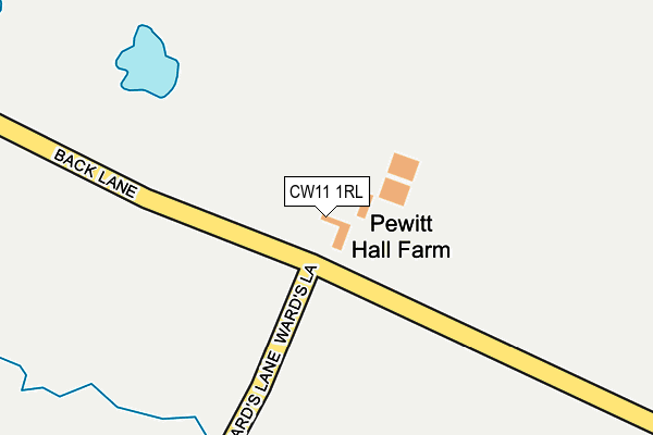 CW11 1RL map - OS OpenMap – Local (Ordnance Survey)