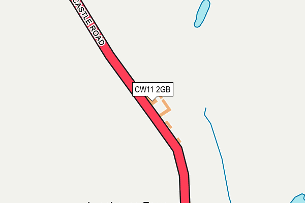 CW11 2GB map - OS OpenMap – Local (Ordnance Survey)
