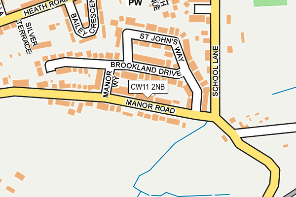 CW11 2NB map - OS OpenMap – Local (Ordnance Survey)